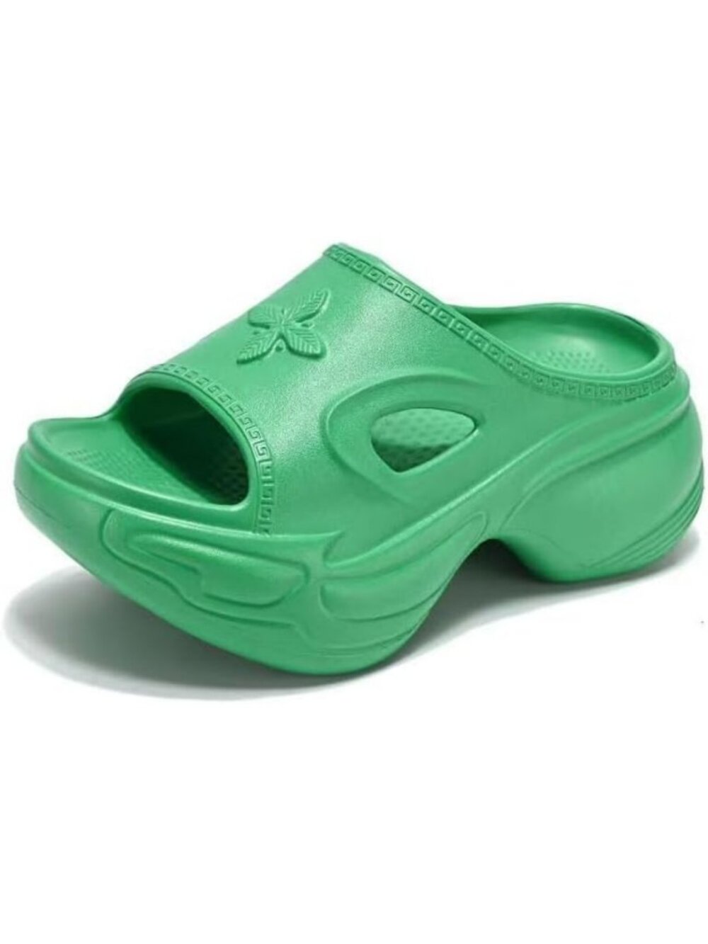 Lightweight Women's Platform Slide Sandals - Thick Sole Cloud Slides for Summer